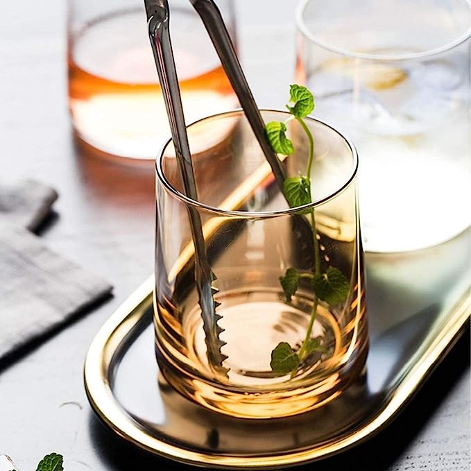 Nordic Style Coloured Tumbler Glass - Amber